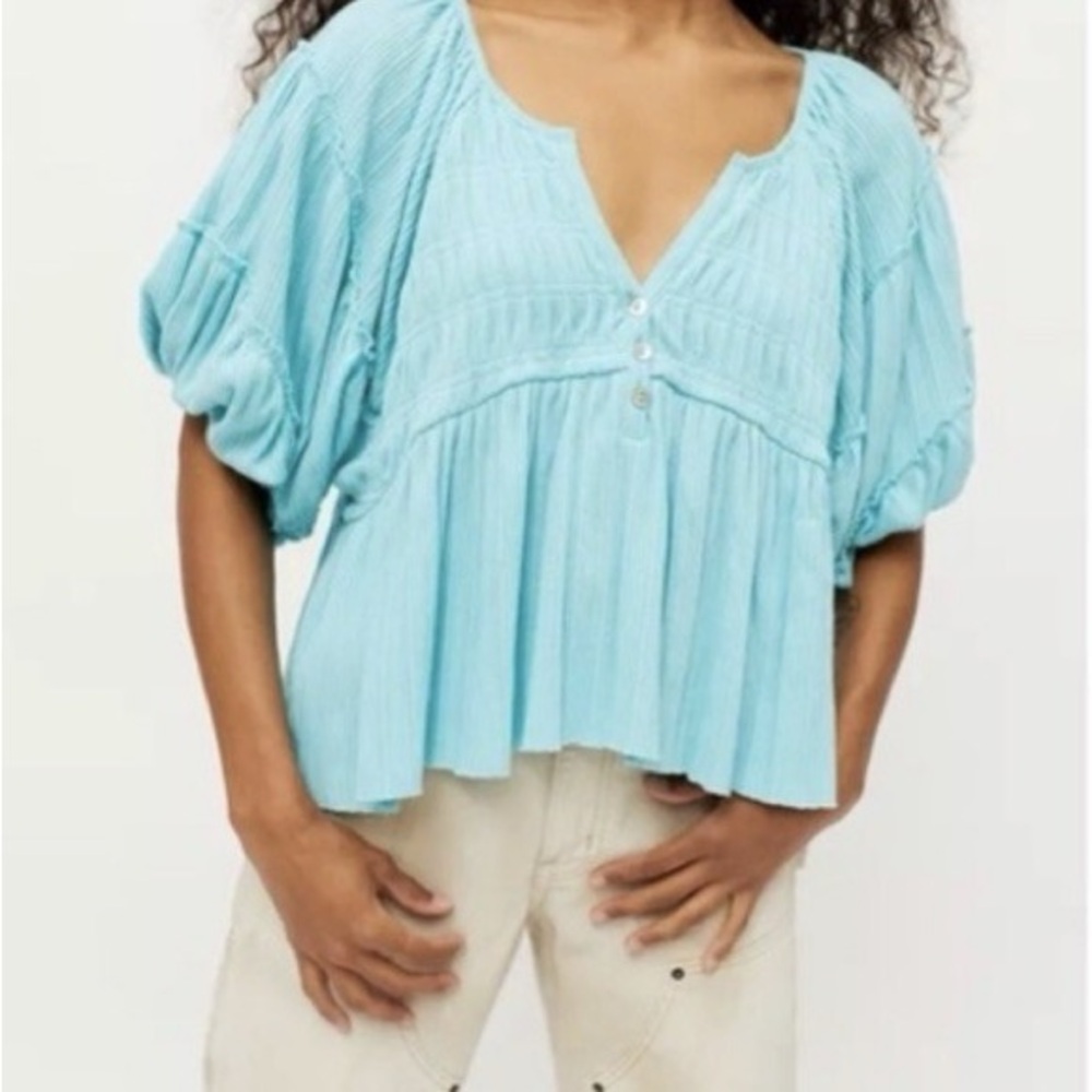 Urban Outfitters Light Blue Blouse